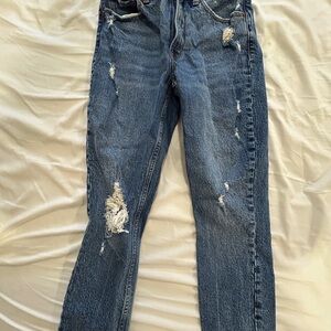 Abercrombie & Fitch Distressed Blue Jeans